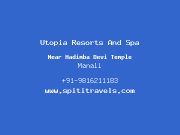 Utopia Resorts And Spa, Manali