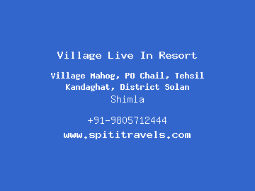 Village Live In Resort, Shimla