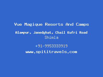 Vue Magique Resorts And Camps, Shimla