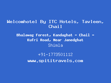 Welcomhotel By ITC Hotels, Tavleen, Chail, Shimla