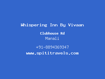 Whispering Inn By Vivaan, Manali