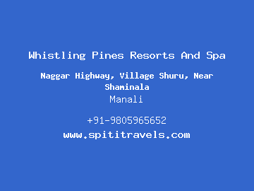 Whistling Pines Resorts And Spa, Manali