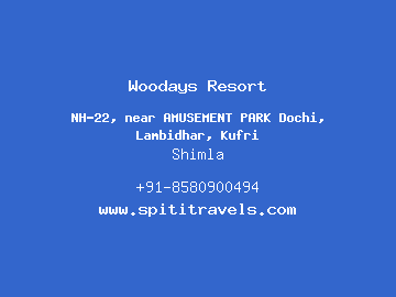 Woodays Resort, Shimla