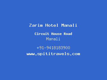 Zarim Hotel Manali, Manali