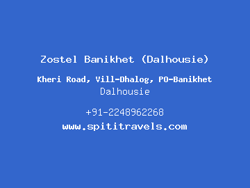 Zostel Banikhet (Dalhousie), Dalhousie